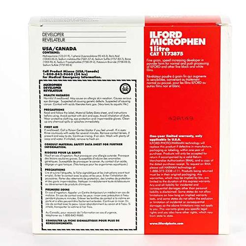 Ilford Microphen Developer (Powder) for Black & White Film - Makes 1 Liter (Pre-Order)