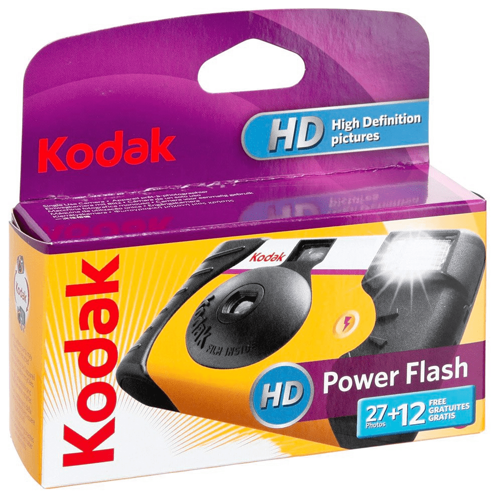 Kodak Power Flash Single-Use Camera (27+12 Exposures) – THE DUCKROOM