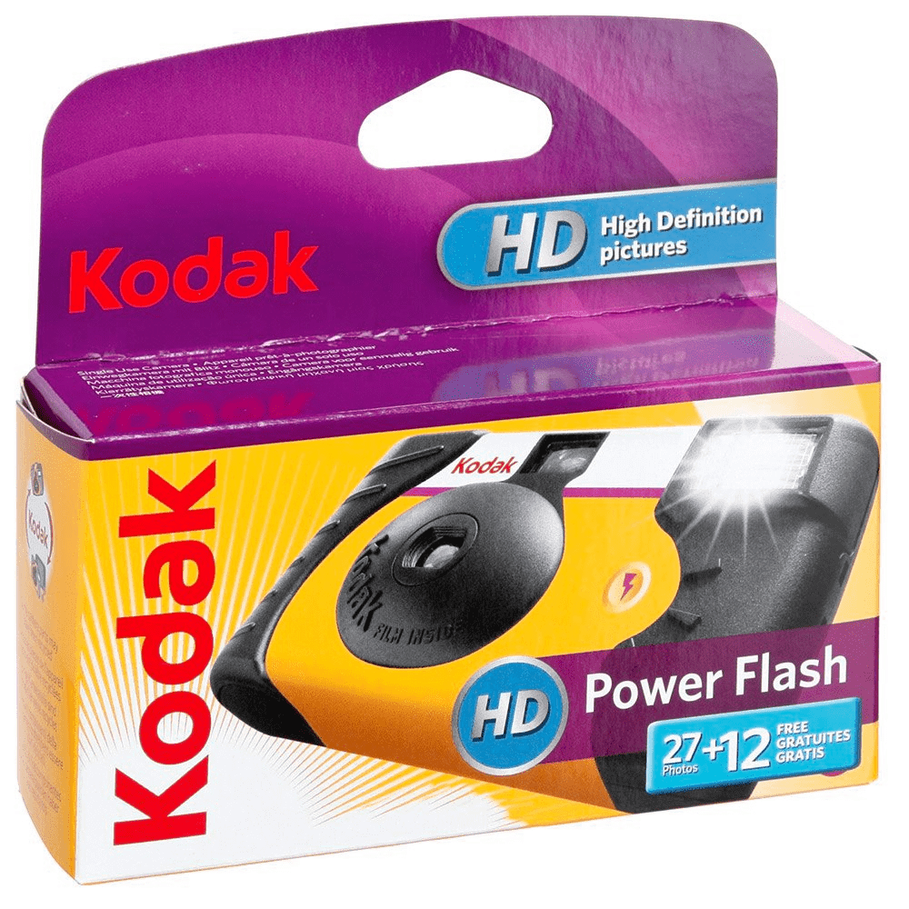 Kodak Power Flash Single-Use Camera (27+12 Exposures)