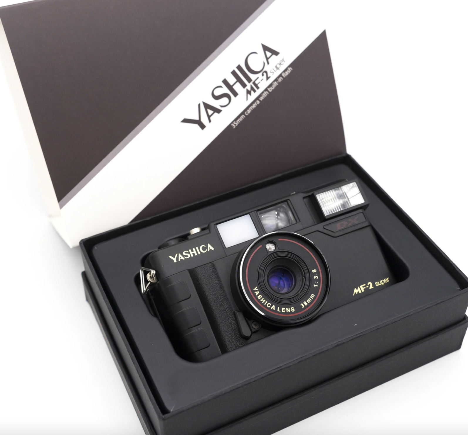 Yashica MF-2 super DX 35mm film Camera NEW in top factory box